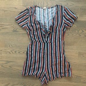 Retro Colored Striped Romper by Garage xs